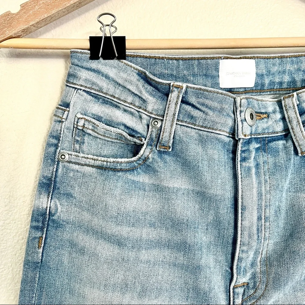JONATHAN SIMKHAI River High Rise Straight Leg Jeans in Palisades Vintage Blue